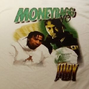 Men's White XL Moneybagg Yo MBY Rap Shirt